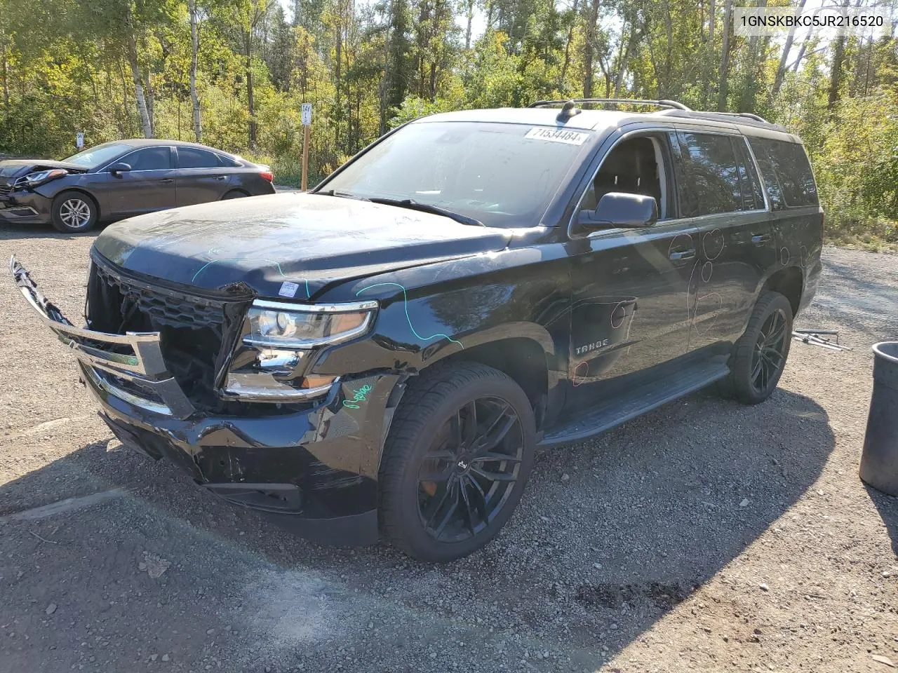 2018 Chevrolet Tahoe K1500 Lt VIN: 1GNSKBKC5JR216520 Lot: 71534484