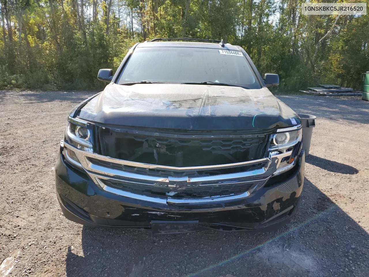 2018 Chevrolet Tahoe K1500 Lt VIN: 1GNSKBKC5JR216520 Lot: 71534484