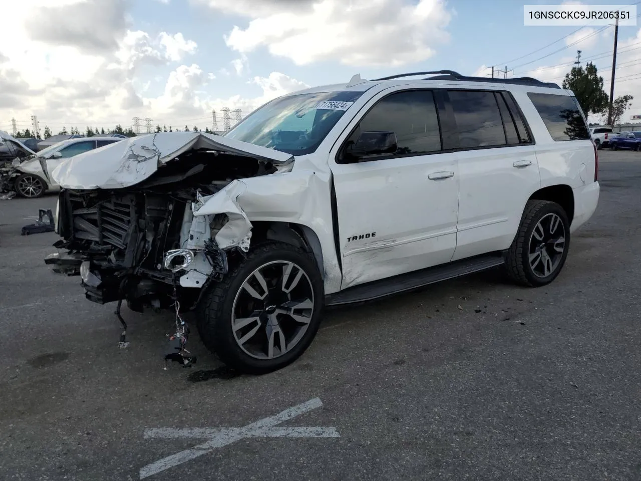 2018 Chevrolet Tahoe C1500 Premier VIN: 1GNSCCKC9JR206351 Lot: 71756424