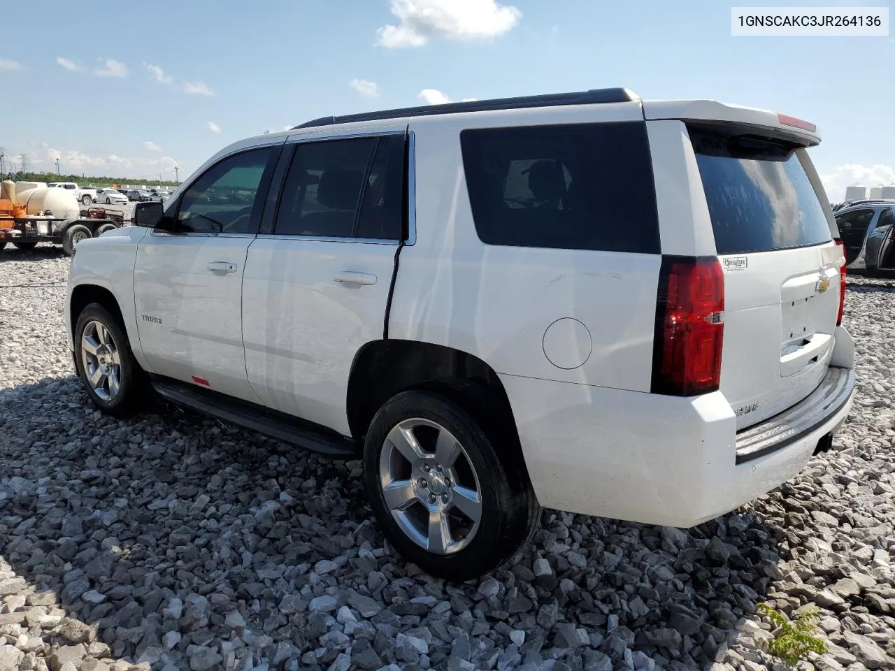 2018 Chevrolet Tahoe C1500 Ls VIN: 1GNSCAKC3JR264136 Lot: 72337824