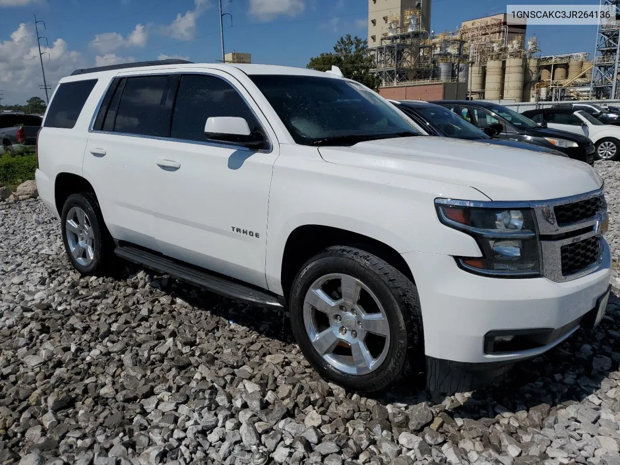 2018 Chevrolet Tahoe C1500 Ls VIN: 1GNSCAKC3JR264136 Lot: 72337824