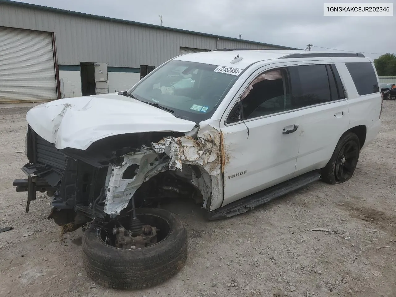 2018 Chevrolet Tahoe K1500 Ls VIN: 1GNSKAKC8JR202346 Lot: 72432634