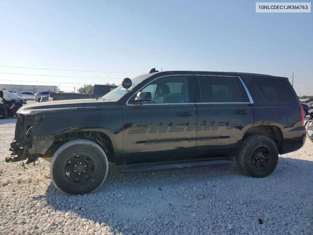 2018 Chevrolet Tahoe Police VIN: 1GNLCDEC1JR366763 Lot: 73096344