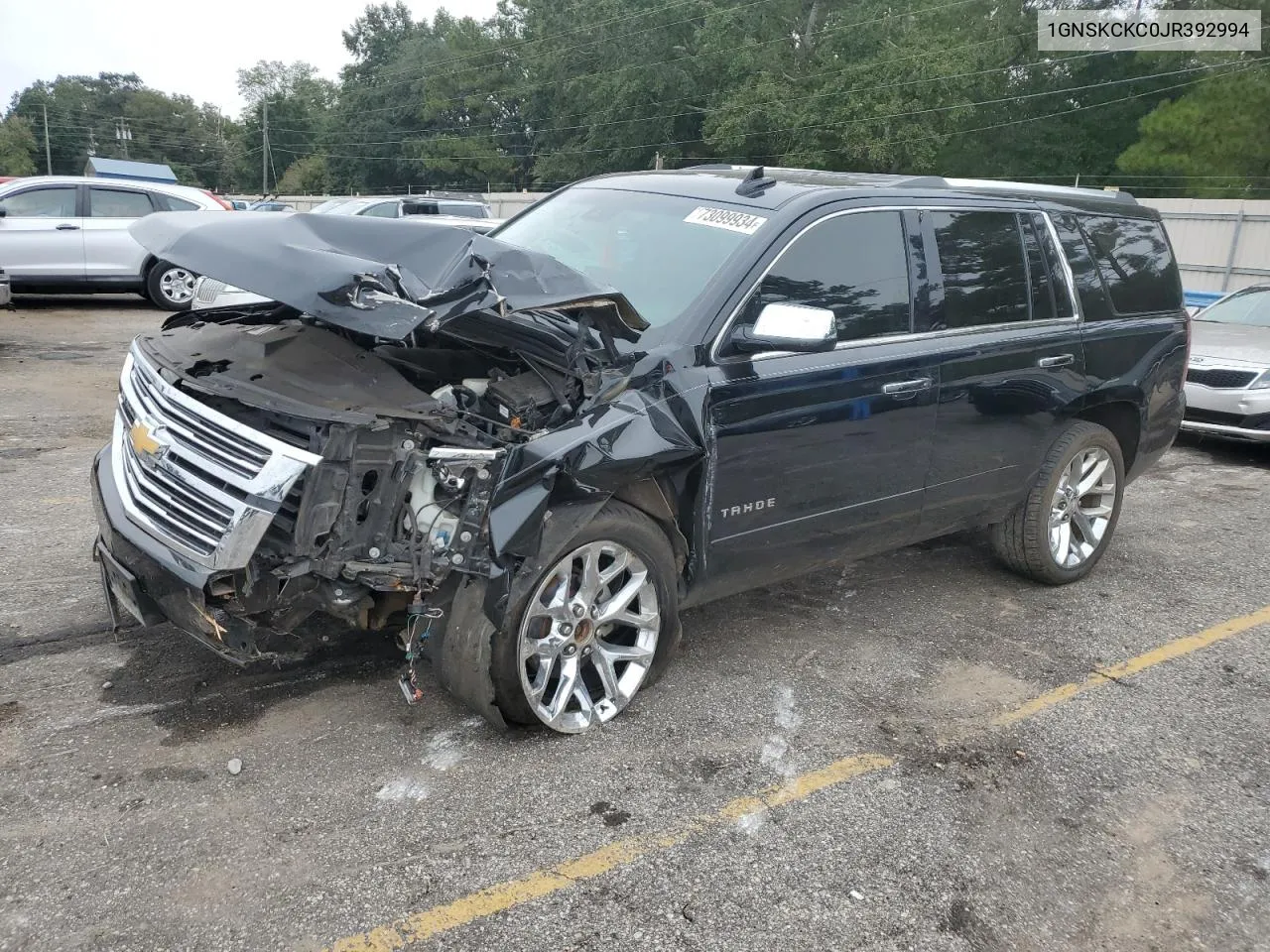 2018 Chevrolet Tahoe K1500 Premier VIN: 1GNSKCKC0JR392994 Lot: 73099934