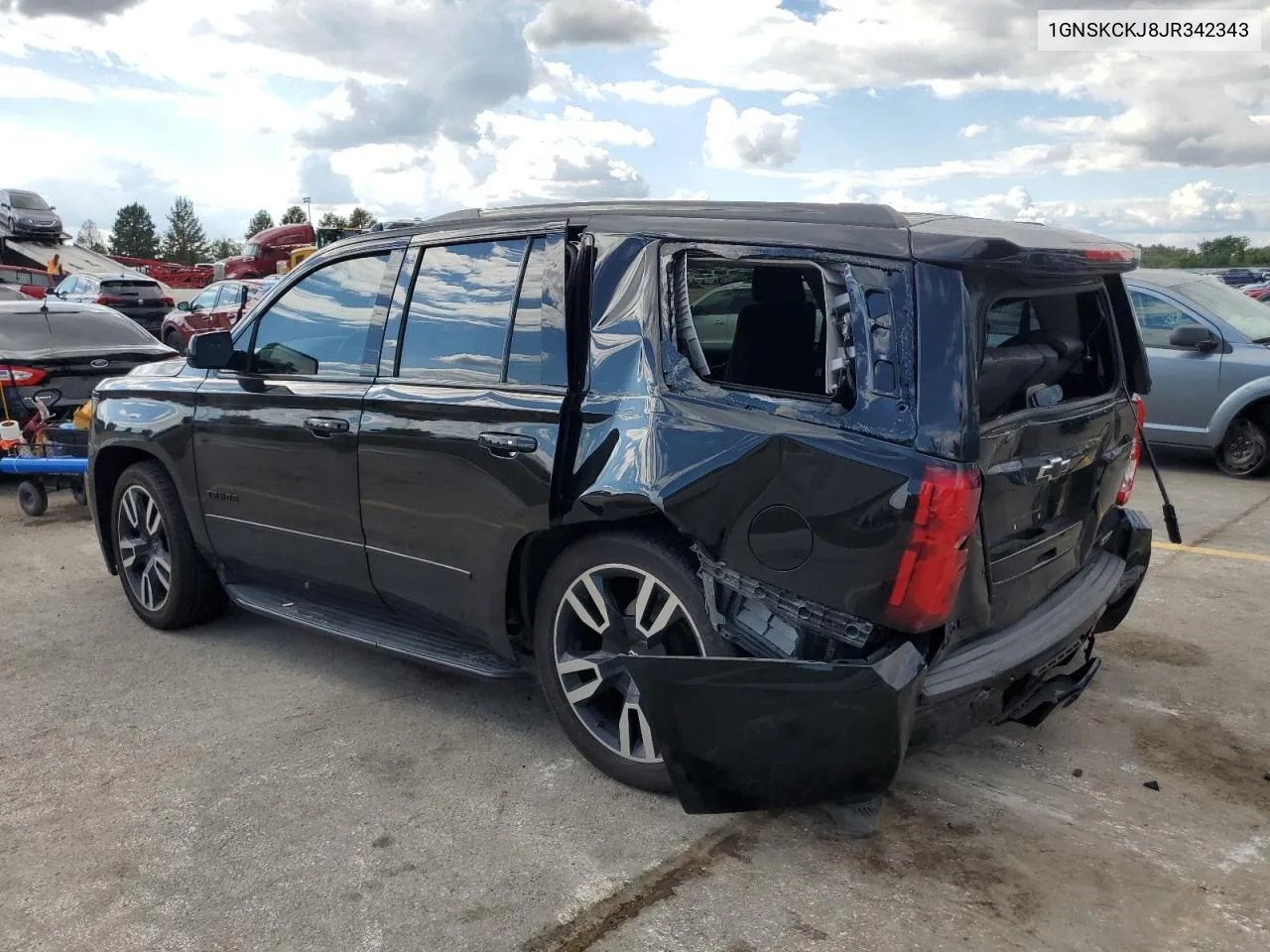 2018 Chevrolet Tahoe K1500 Premier VIN: 1GNSKCKJ8JR342343 Lot: 73187054