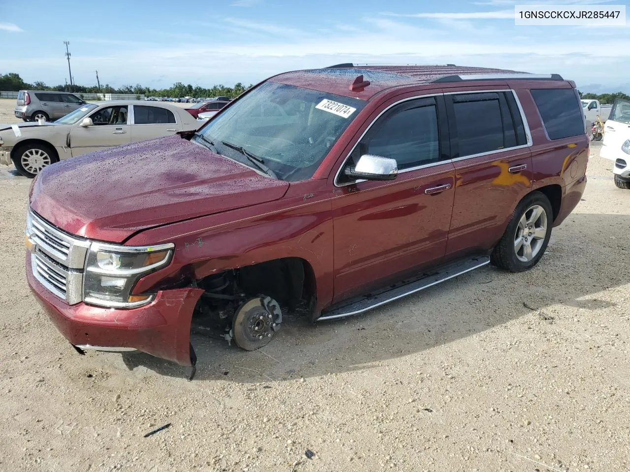 2018 Chevrolet Tahoe C1500 Premier VIN: 1GNSCCKCXJR285447 Lot: 73221074