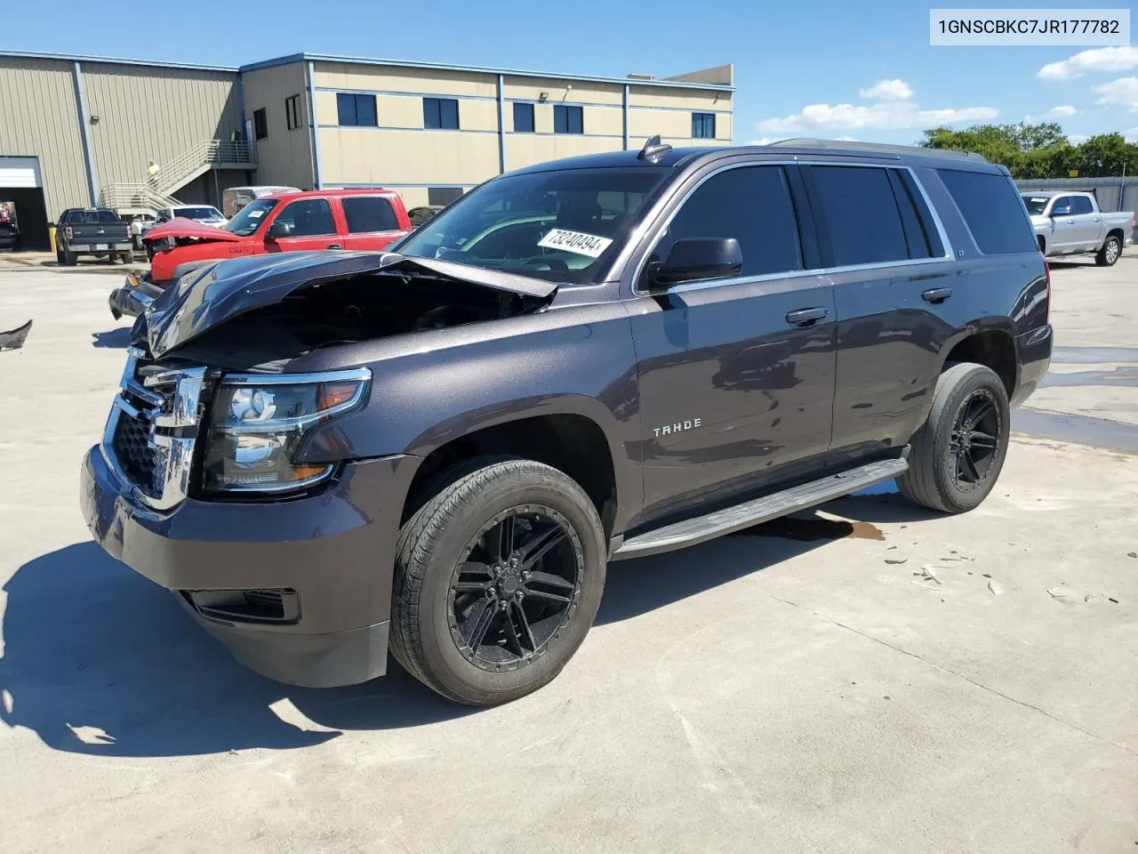 2018 Chevrolet Tahoe C1500 Lt VIN: 1GNSCBKC7JR177782 Lot: 73240494