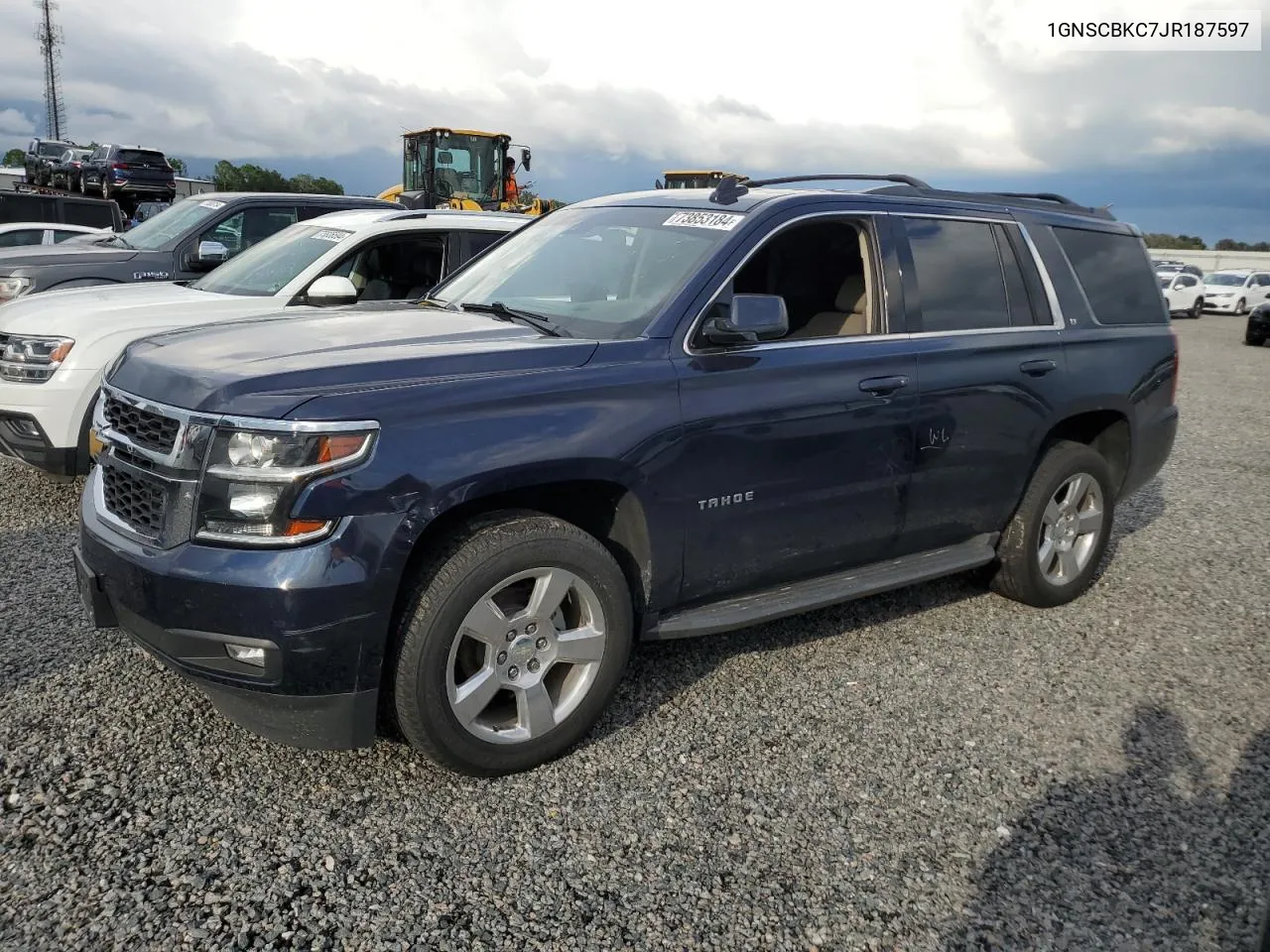 2018 Chevrolet Tahoe C1500 Lt VIN: 1GNSCBKC7JR187597 Lot: 73853184