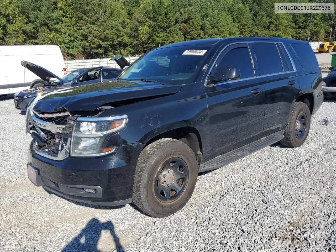 2018 Chevrolet Tahoe Police VIN: 1GNLCDEC1JR229676 Lot: 73955834