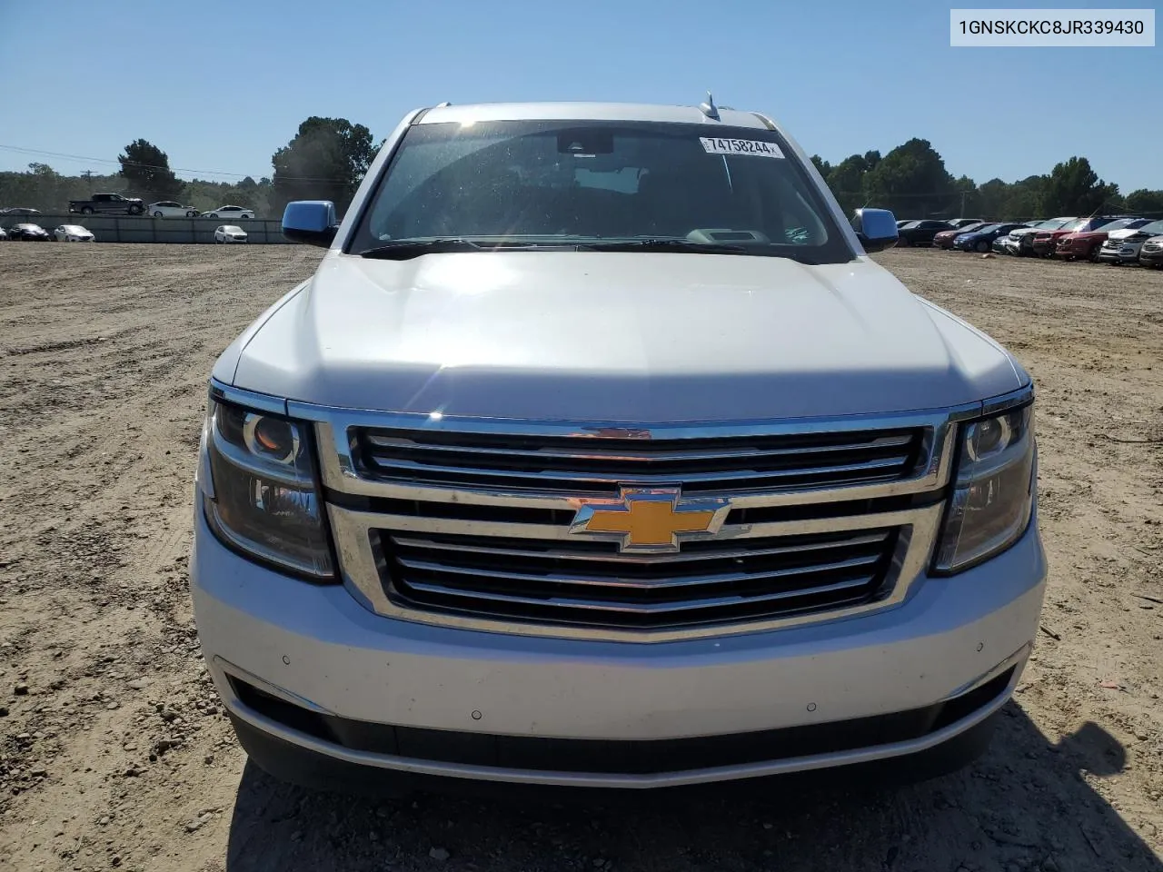 2018 Chevrolet Tahoe K1500 Premier VIN: 1GNSKCKC8JR339430 Lot: 74758244