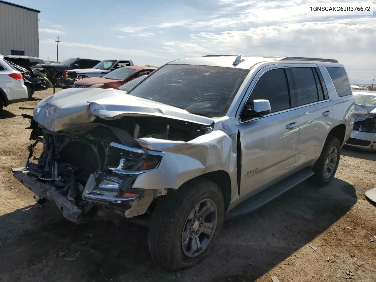 2018 Chevrolet Tahoe C1500 Ls VIN: 1GNSCAKC6JR376672 Lot: 74823734