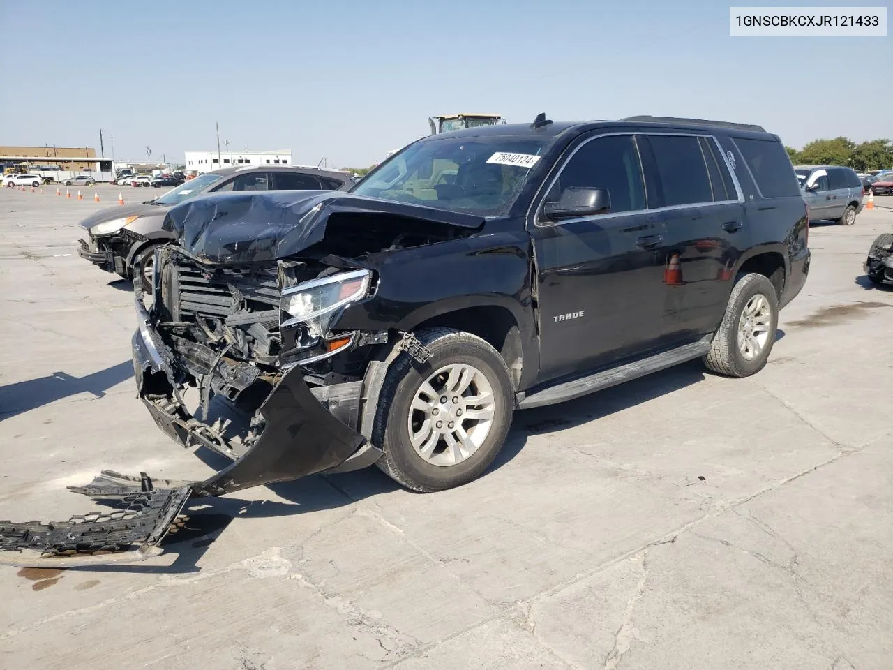 2018 Chevrolet Tahoe C1500 Lt VIN: 1GNSCBKCXJR121433 Lot: 75040124