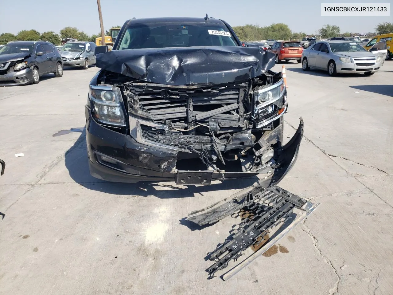 2018 Chevrolet Tahoe C1500 Lt VIN: 1GNSCBKCXJR121433 Lot: 75040124