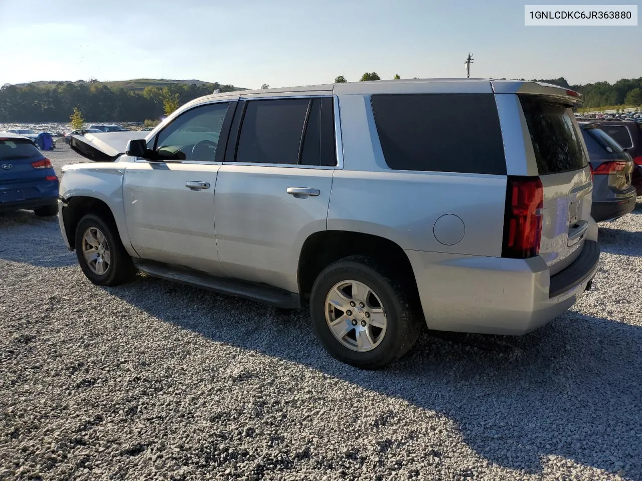 2018 Chevrolet Tahoe Police VIN: 1GNLCDKC6JR363880 Lot: 75091854