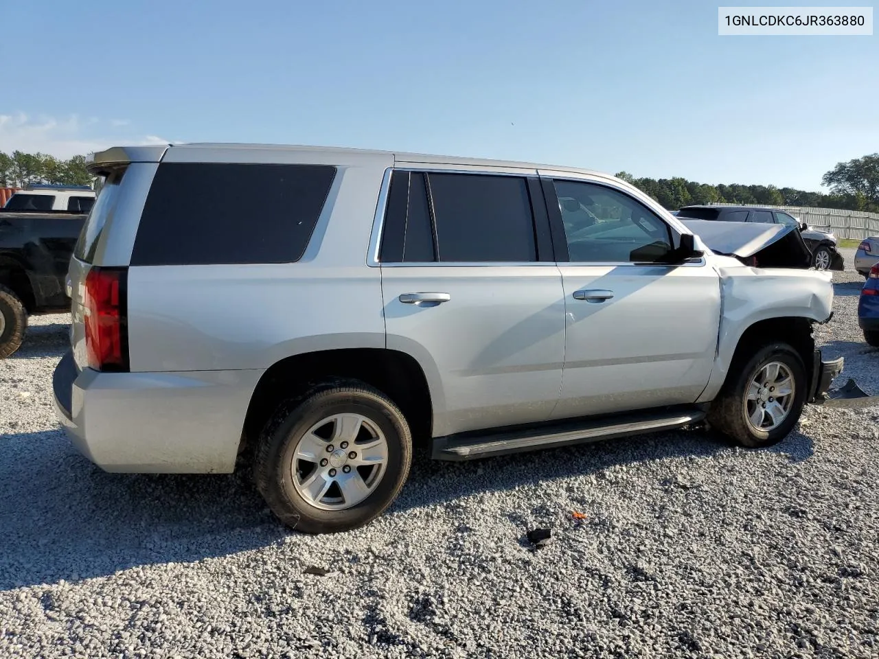 2018 Chevrolet Tahoe Police VIN: 1GNLCDKC6JR363880 Lot: 75091854