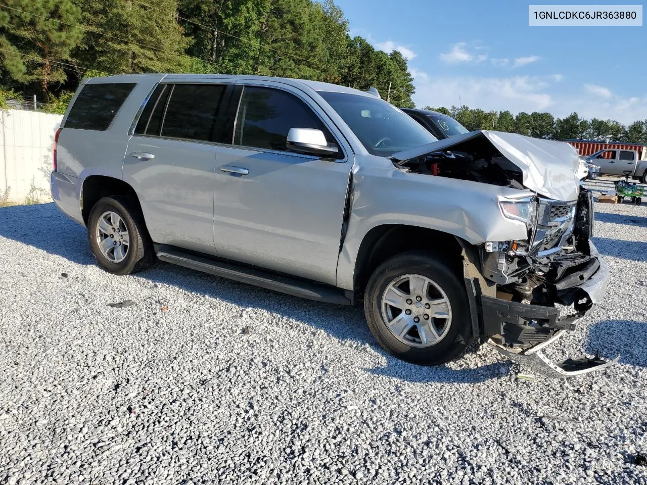 2018 Chevrolet Tahoe Police VIN: 1GNLCDKC6JR363880 Lot: 75091854