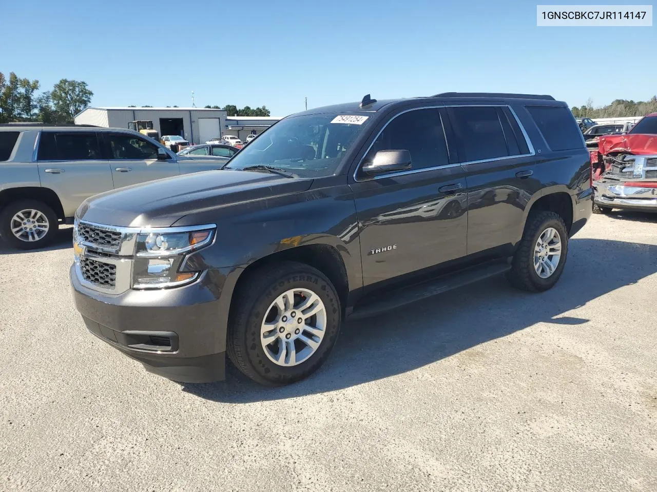 2018 Chevrolet Tahoe C1500 Lt VIN: 1GNSCBKC7JR114147 Lot: 75491254