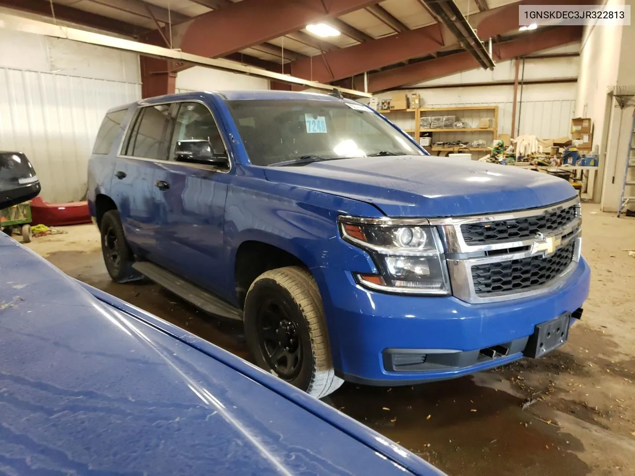 2018 Chevrolet Tahoe Police VIN: 1GNSKDEC3JR322813 Lot: 76998864