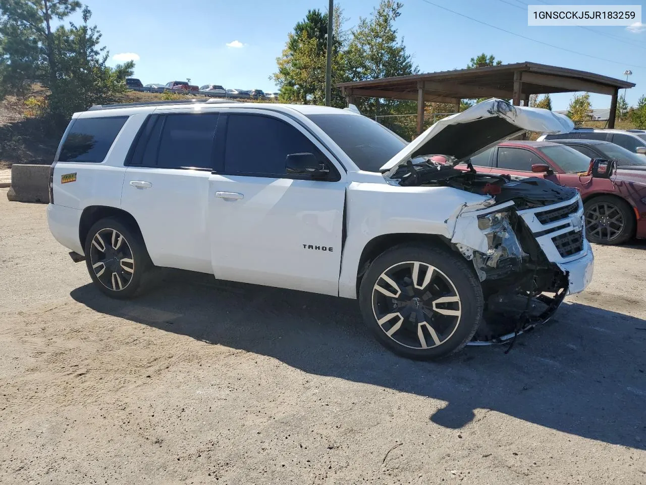 2018 Chevrolet Tahoe C1500 Premier VIN: 1GNSCCKJ5JR183259 Lot: 77091924