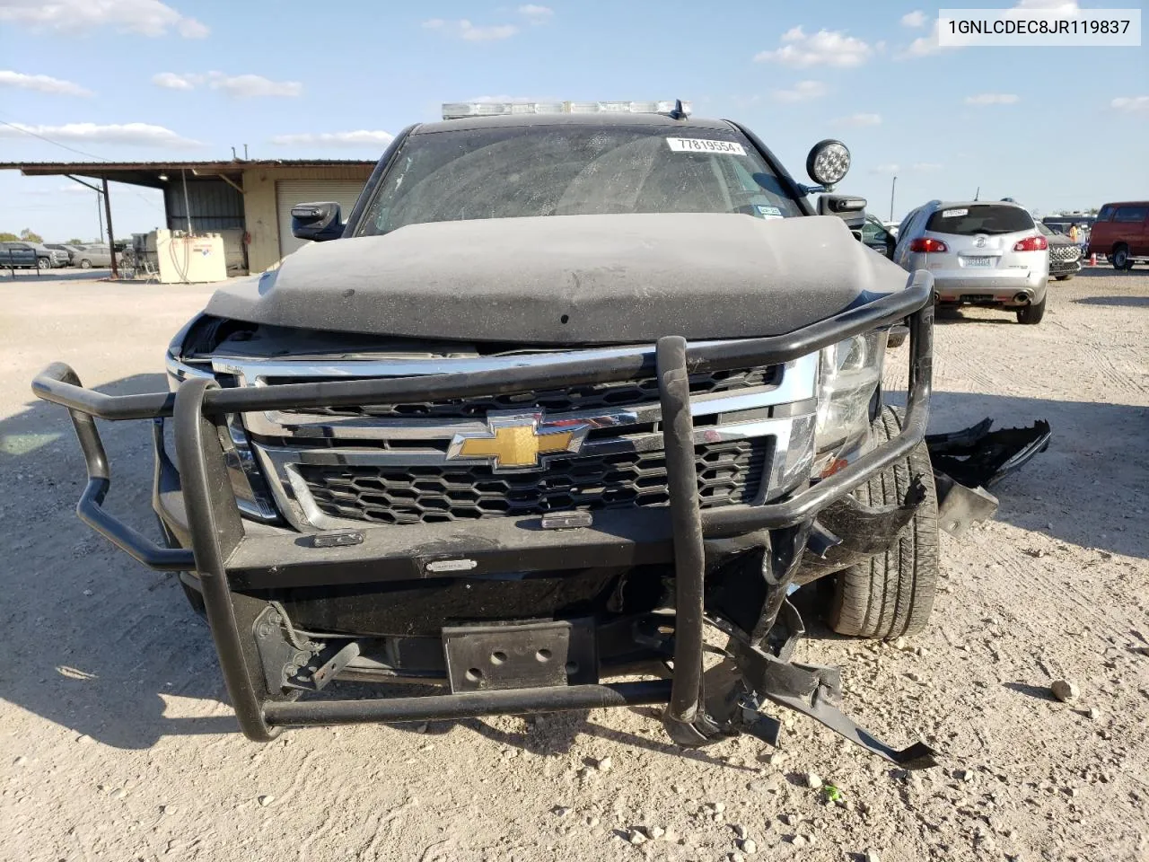 2018 Chevrolet Tahoe Police VIN: 1GNLCDEC8JR119837 Lot: 77819554