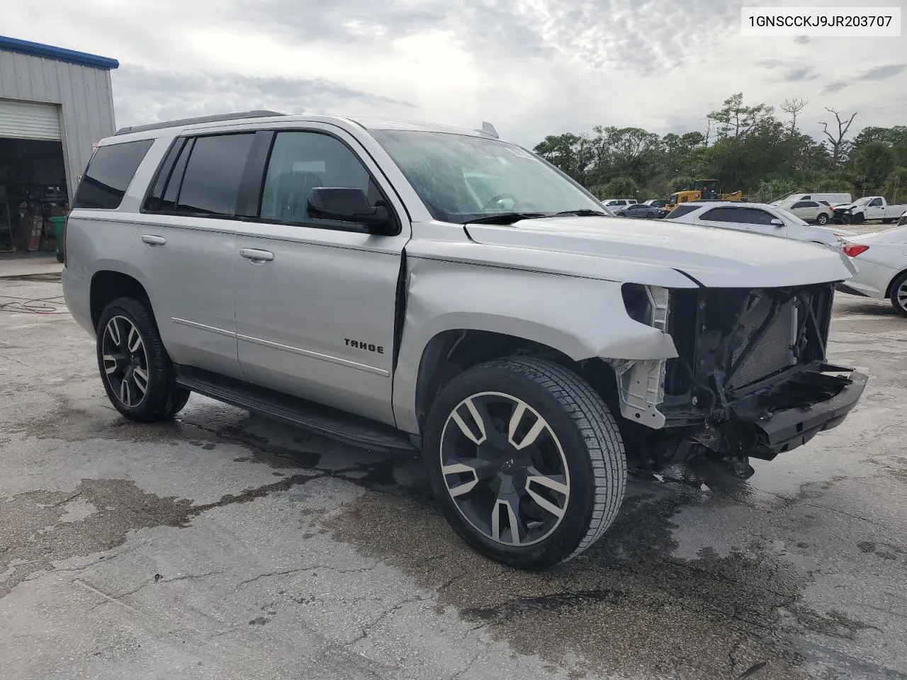 2018 Chevrolet Tahoe C1500 Premier VIN: 1GNSCCKJ9JR203707 Lot: 78011674