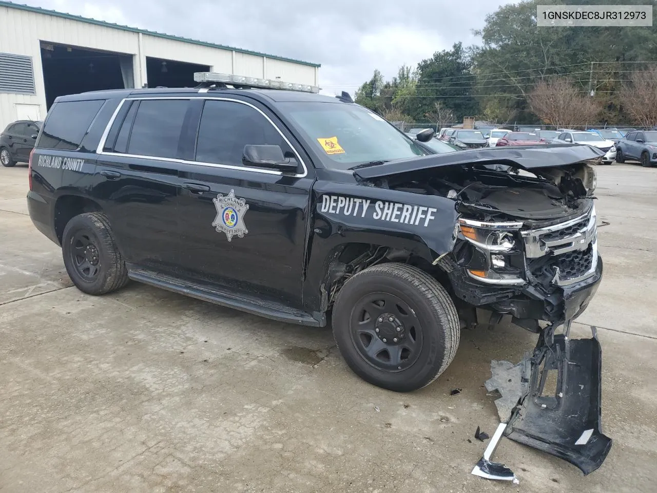 2018 Chevrolet Tahoe Police VIN: 1GNSKDEC8JR312973 Lot: 79480504