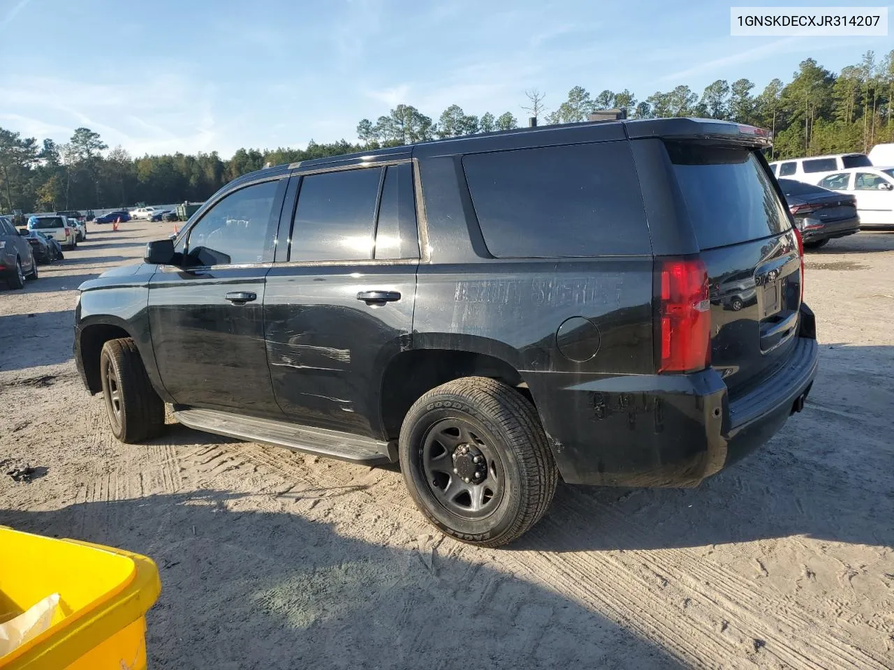 2018 Chevrolet Tahoe Police VIN: 1GNSKDECXJR314207 Lot: 81006084