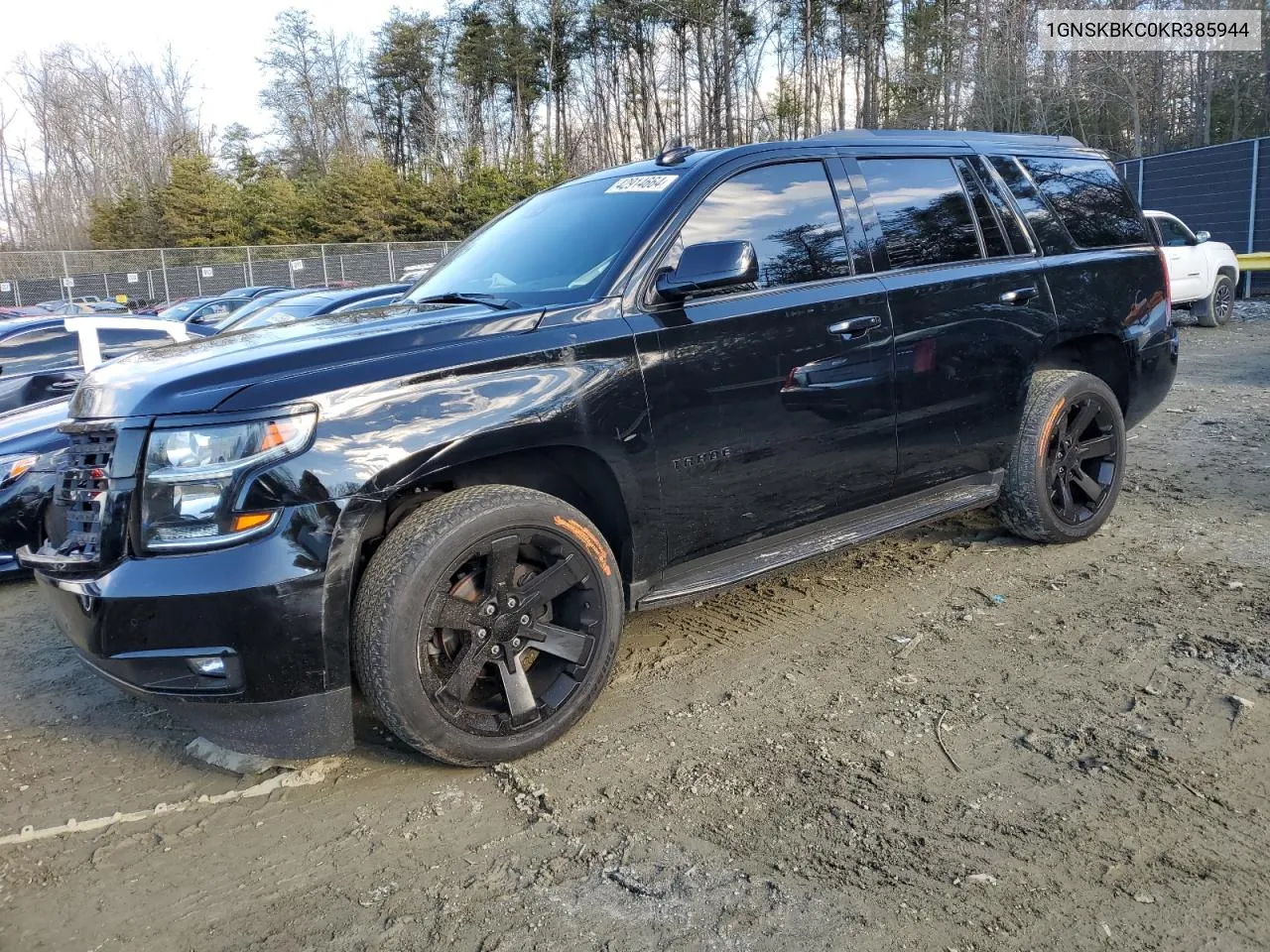 2019 Chevrolet Tahoe K1500 Lt VIN: 1GNSKBKC0KR385944 Lot: 42914664