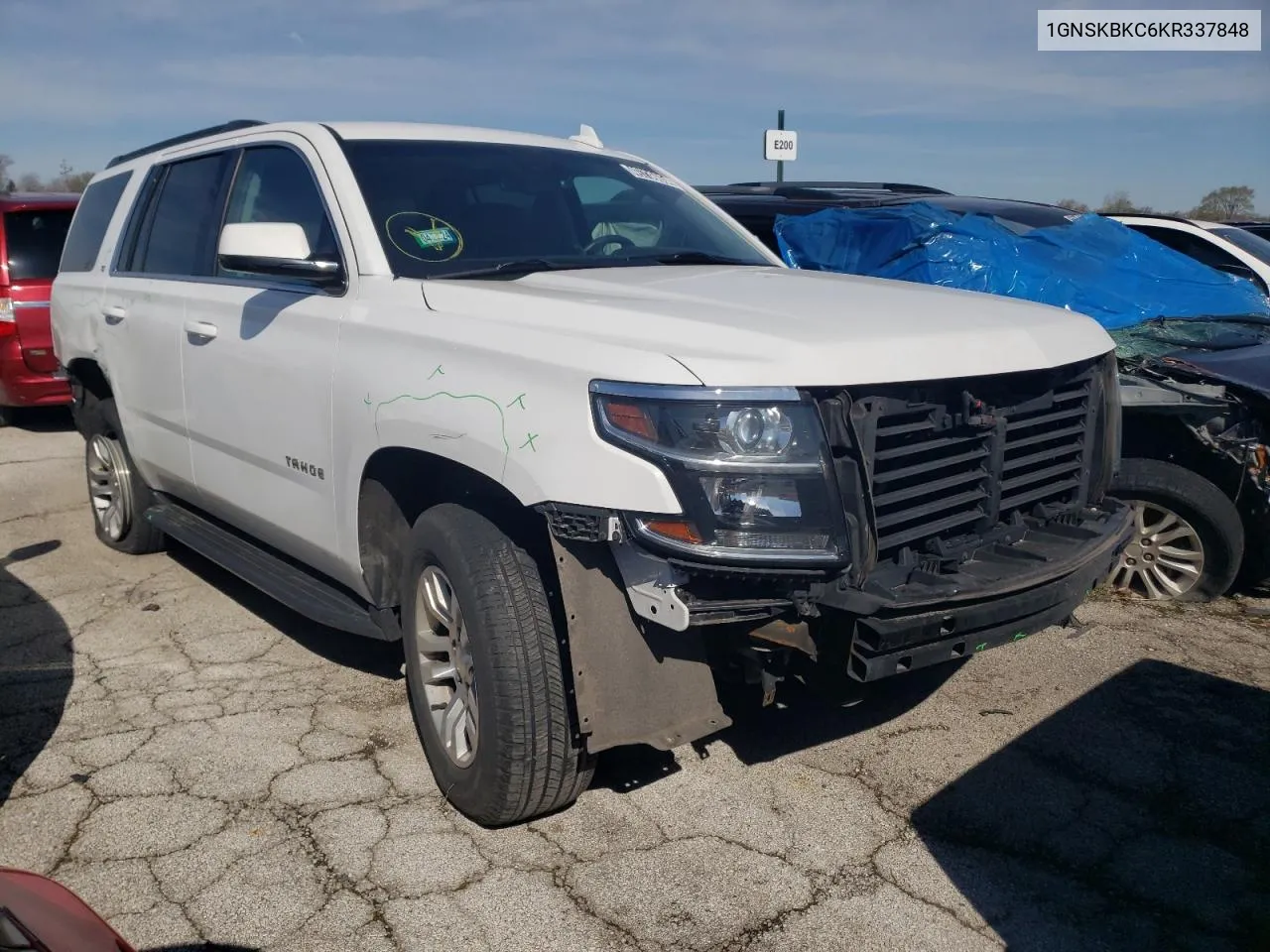 2019 Chevrolet Tahoe K1500 Lt VIN: 1GNSKBKC6KR337848 Lot: 49736654