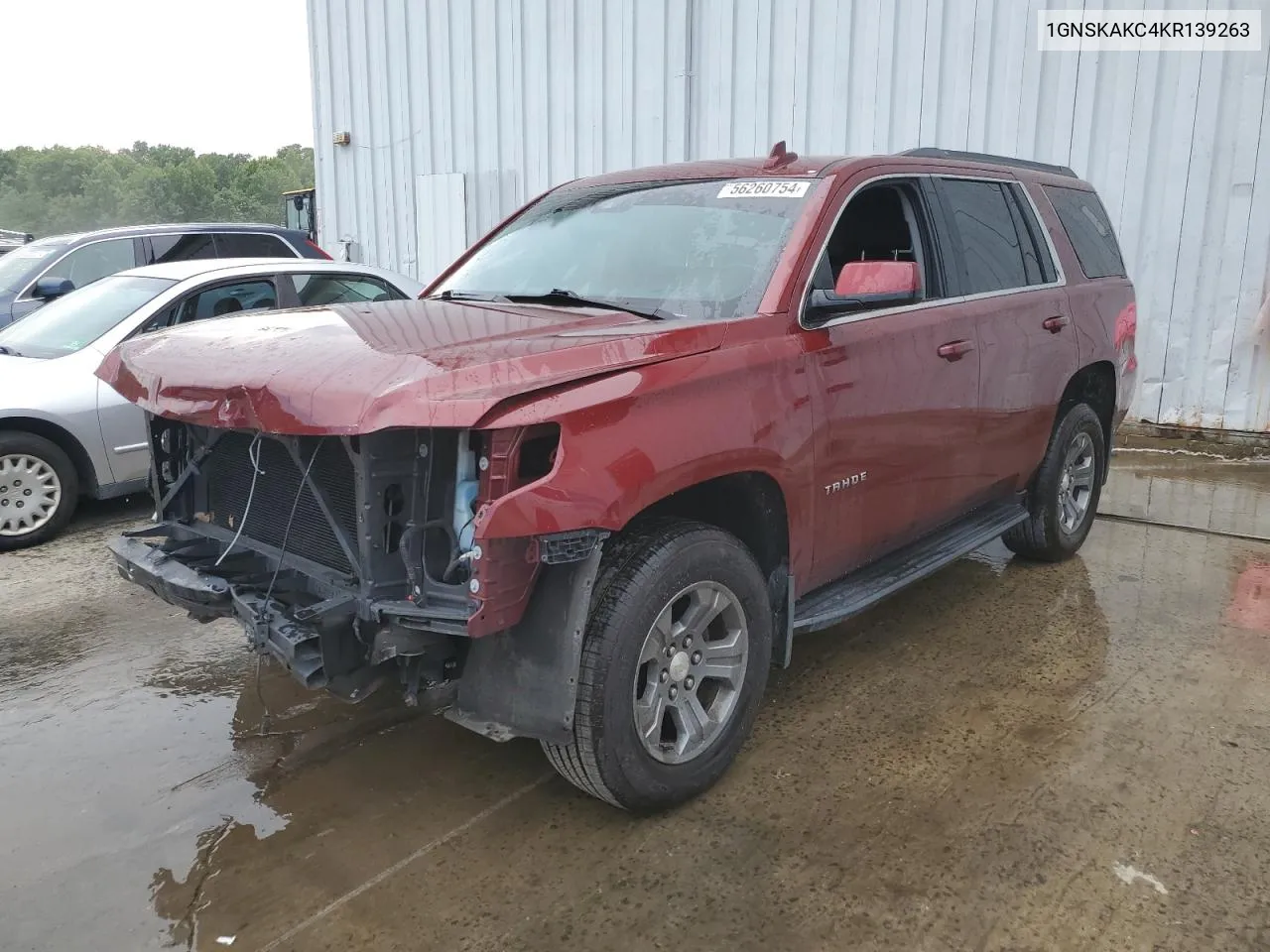 2019 Chevrolet Tahoe K1500 Ls VIN: 1GNSKAKC4KR139263 Lot: 62481844