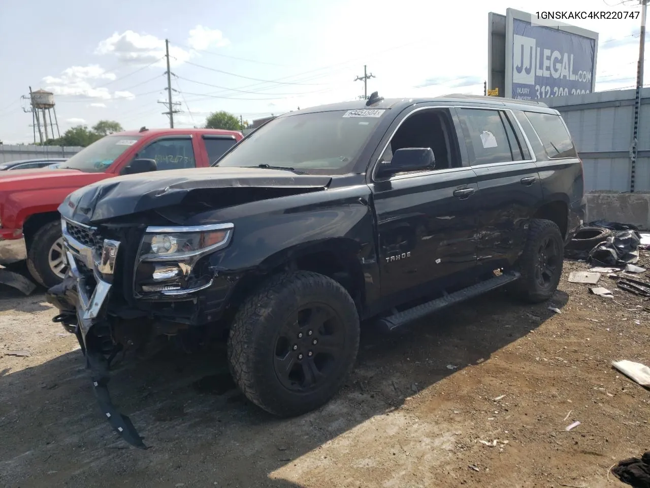 2019 Chevrolet Tahoe K1500 Ls VIN: 1GNSKAKC4KR220747 Lot: 63851504