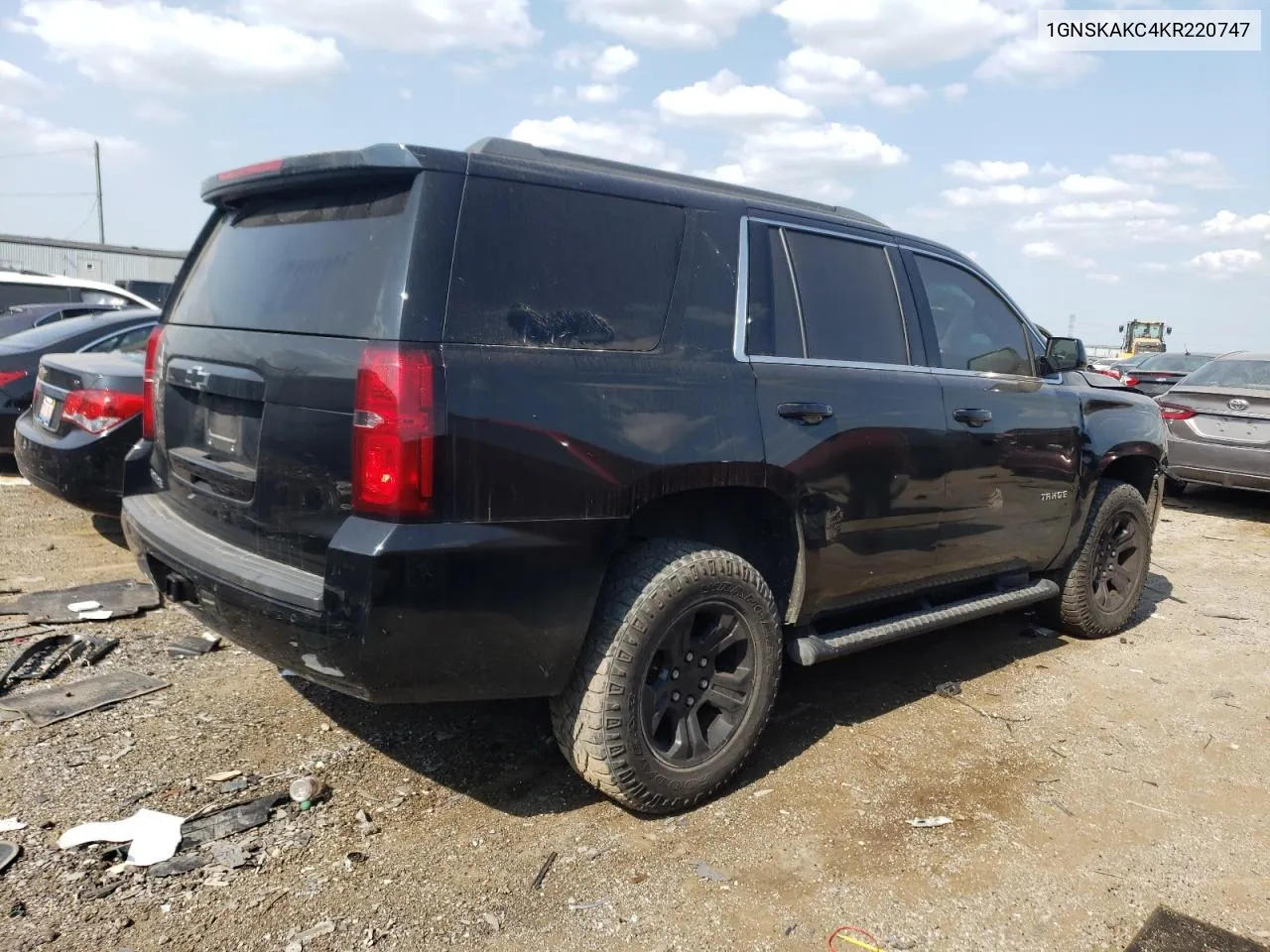 2019 Chevrolet Tahoe K1500 Ls VIN: 1GNSKAKC4KR220747 Lot: 63851504