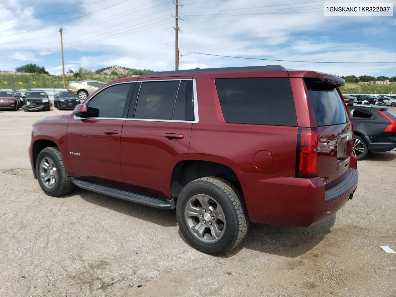 2019 Chevrolet Tahoe K1500 Ls VIN: 1GNSKAKC1KR322037 Lot: 68572764