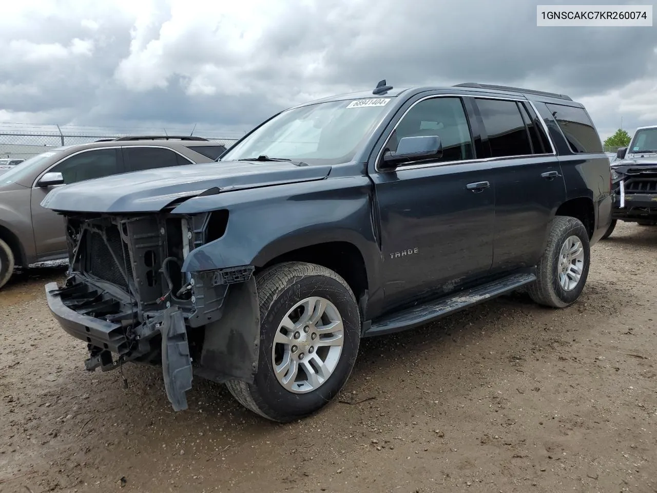 2019 Chevrolet Tahoe C1500 Ls VIN: 1GNSCAKC7KR260074 Lot: 68941404