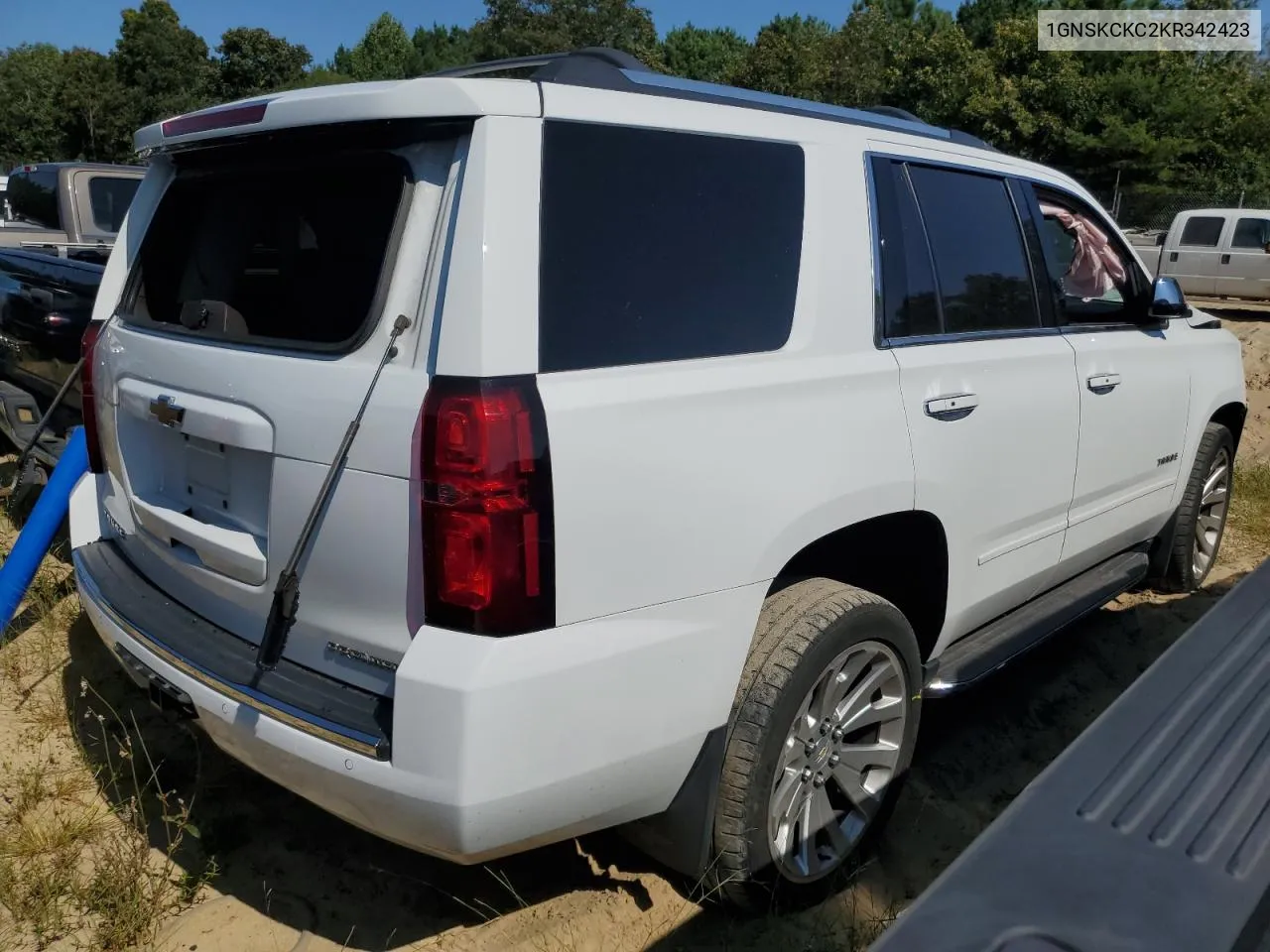 2019 Chevrolet Tahoe K1500 Premier VIN: 1GNSKCKC2KR342423 Lot: 69774644