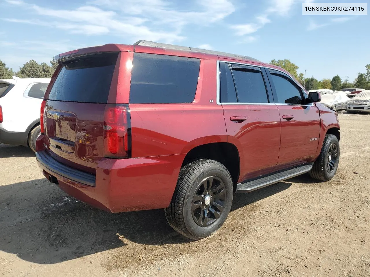 2019 Chevrolet Tahoe K1500 Lt VIN: 1GNSKBKC9KR274115 Lot: 71955494