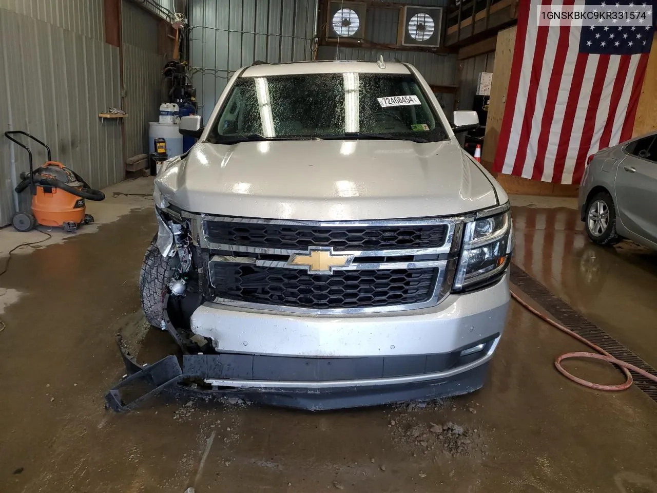 2019 Chevrolet Tahoe K1500 Lt VIN: 1GNSKBKC9KR331574 Lot: 72468454