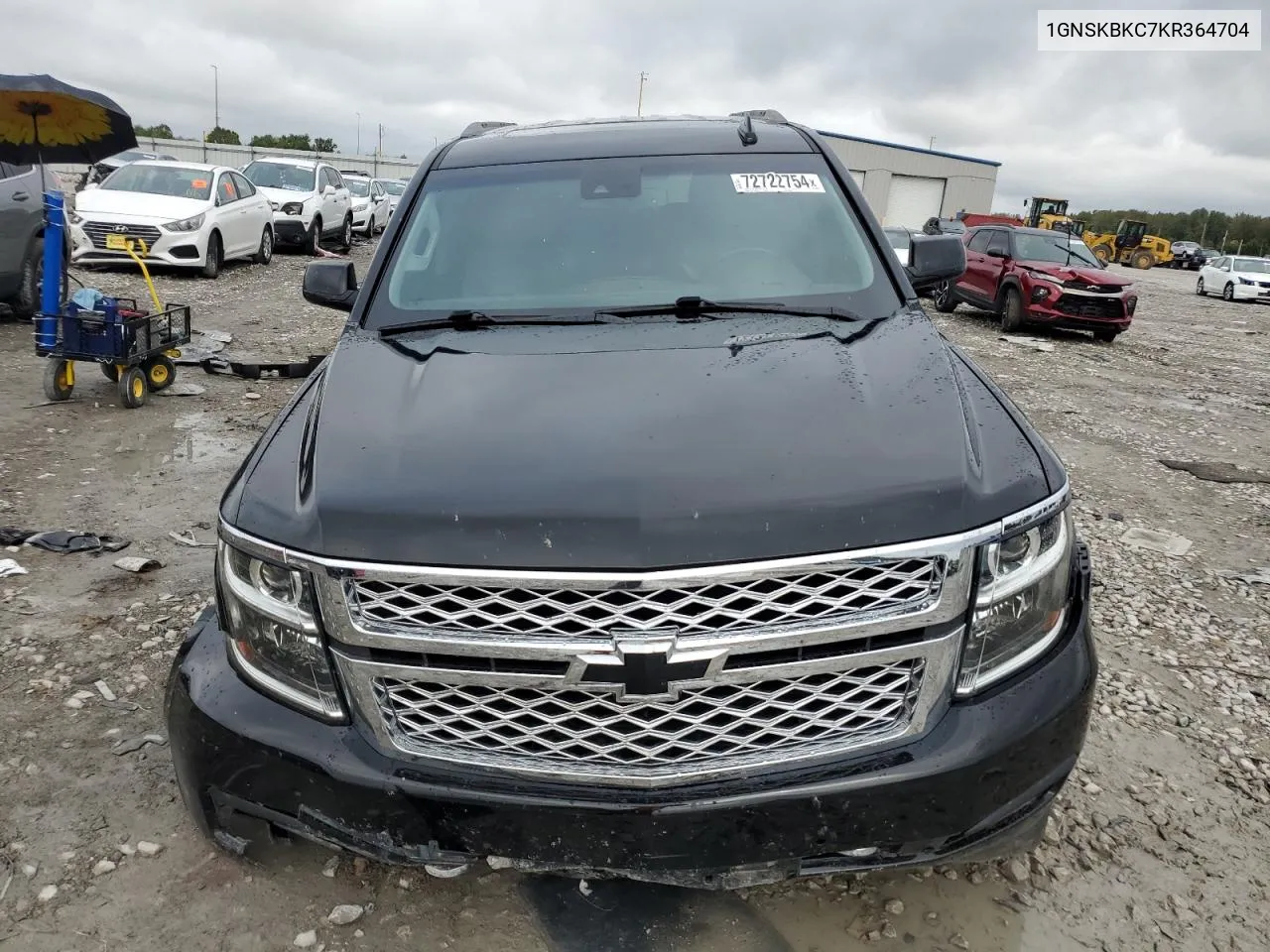 2019 Chevrolet Tahoe K1500 Lt VIN: 1GNSKBKC7KR364704 Lot: 72722754