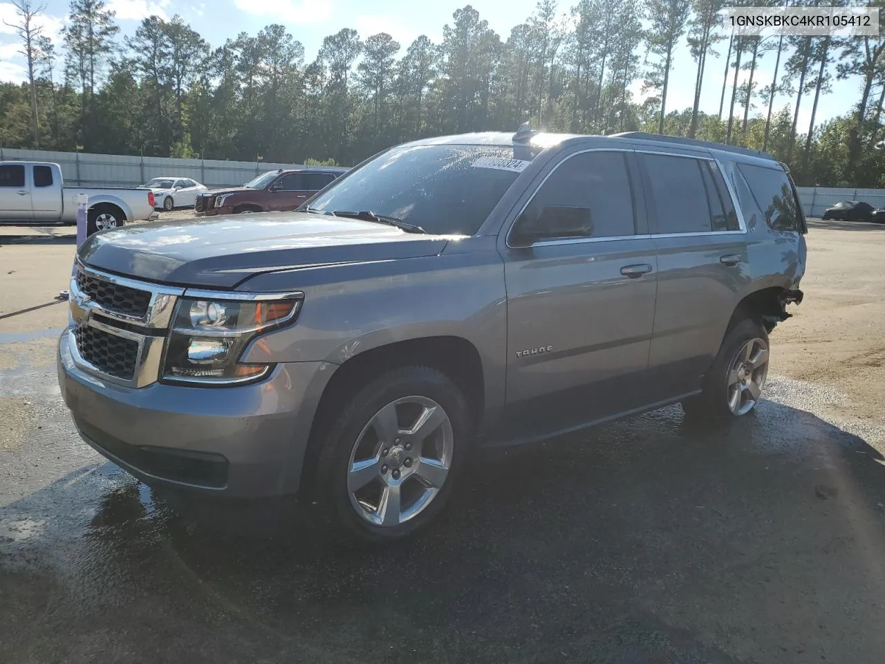 2019 Chevrolet Tahoe K1500 Lt VIN: 1GNSKBKC4KR105412 Lot: 72850324