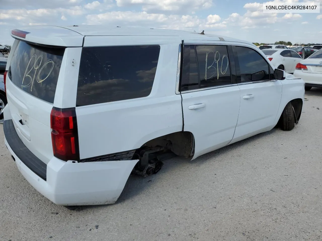 2019 Chevrolet Tahoe Police VIN: 1GNLCDEC4KR284107 Lot: 73505464