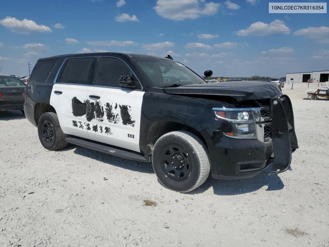 1GNLCDEC7KR316354 2019 Chevrolet Tahoe Police