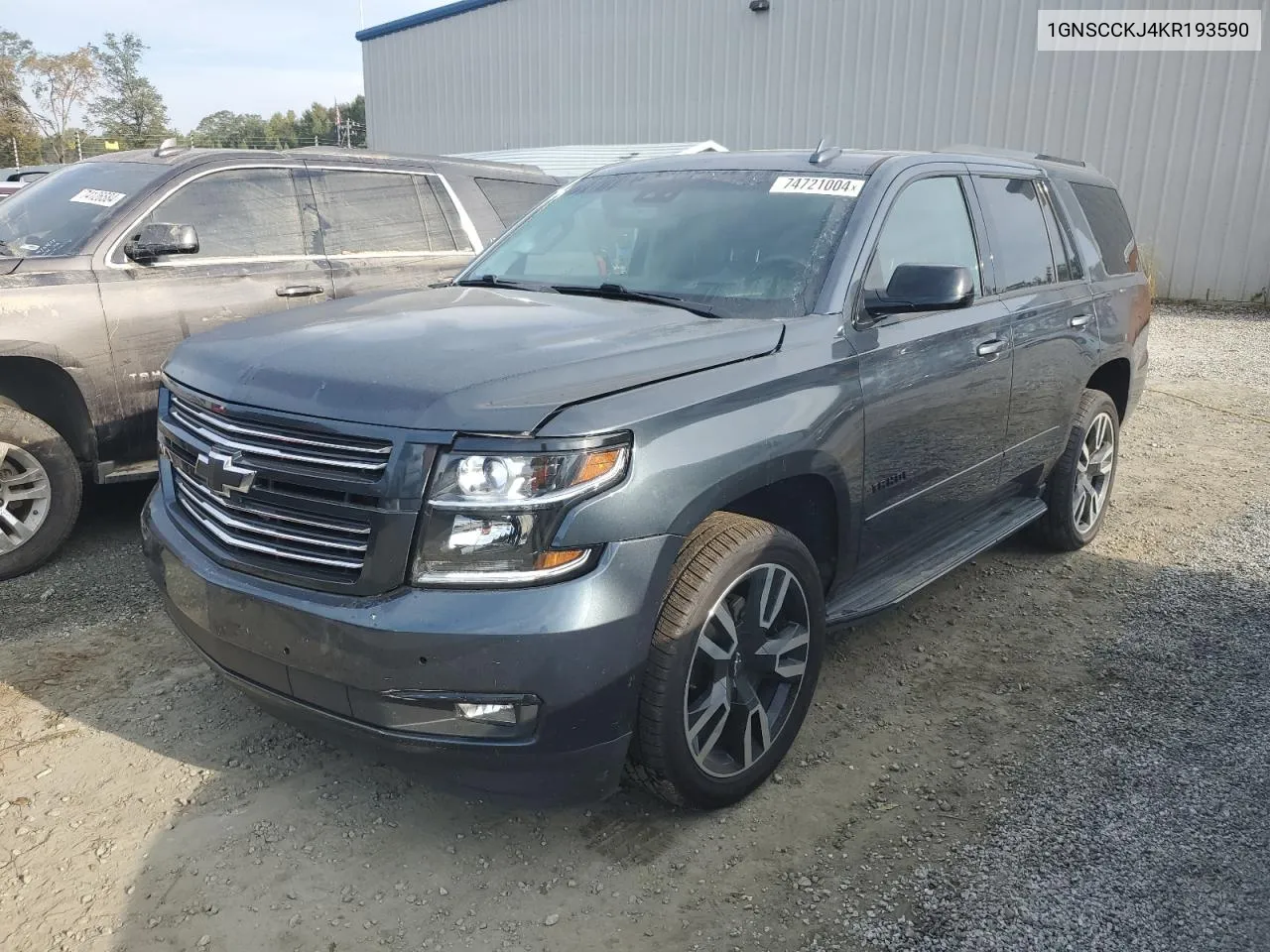 2019 Chevrolet Tahoe C1500 Premier VIN: 1GNSCCKJ4KR193590 Lot: 74721004