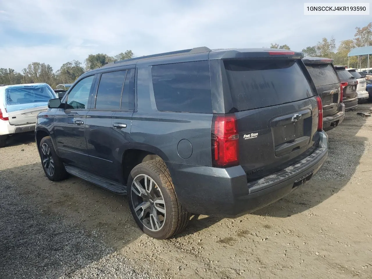 2019 Chevrolet Tahoe C1500 Premier VIN: 1GNSCCKJ4KR193590 Lot: 74721004