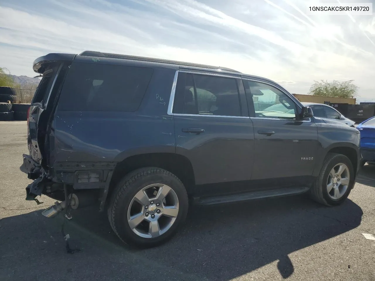 2019 Chevrolet Tahoe C1500 Ls VIN: 1GNSCAKC5KR149720 Lot: 75238624