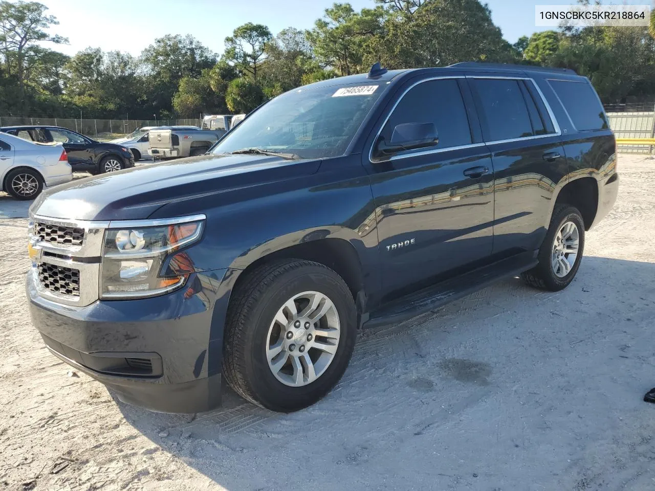 2019 Chevrolet Tahoe C1500 Lt VIN: 1GNSCBKC5KR218864 Lot: 75465874