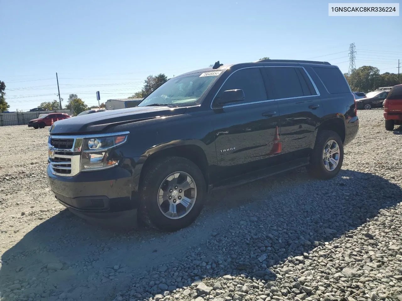 2019 Chevrolet Tahoe C1500 Ls VIN: 1GNSCAKC8KR336224 Lot: 75646654