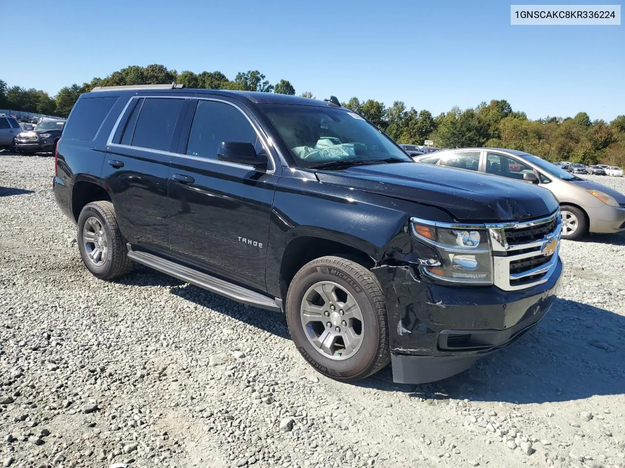 2019 Chevrolet Tahoe C1500 Ls VIN: 1GNSCAKC8KR336224 Lot: 75646654