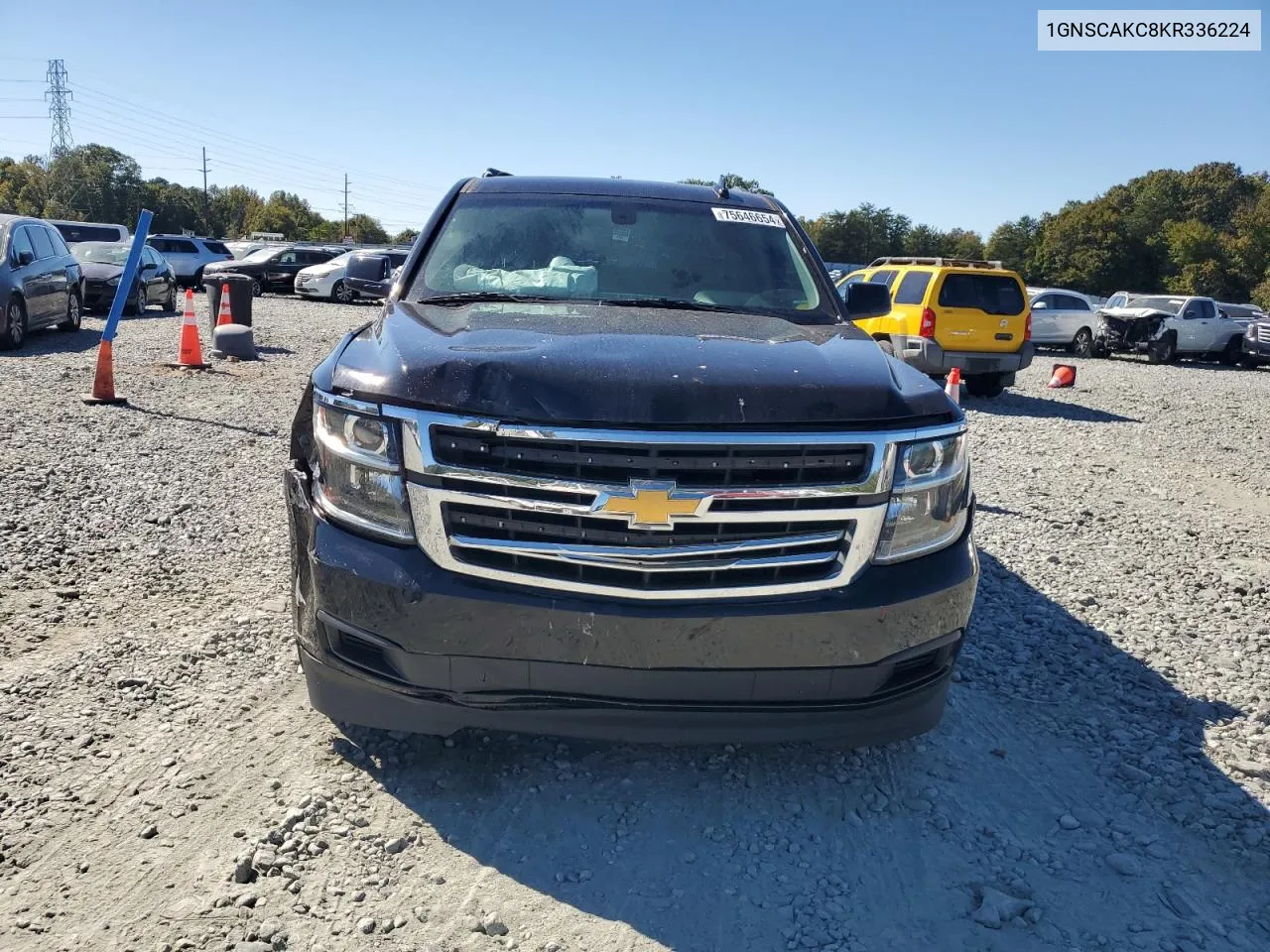 2019 Chevrolet Tahoe C1500 Ls VIN: 1GNSCAKC8KR336224 Lot: 75646654