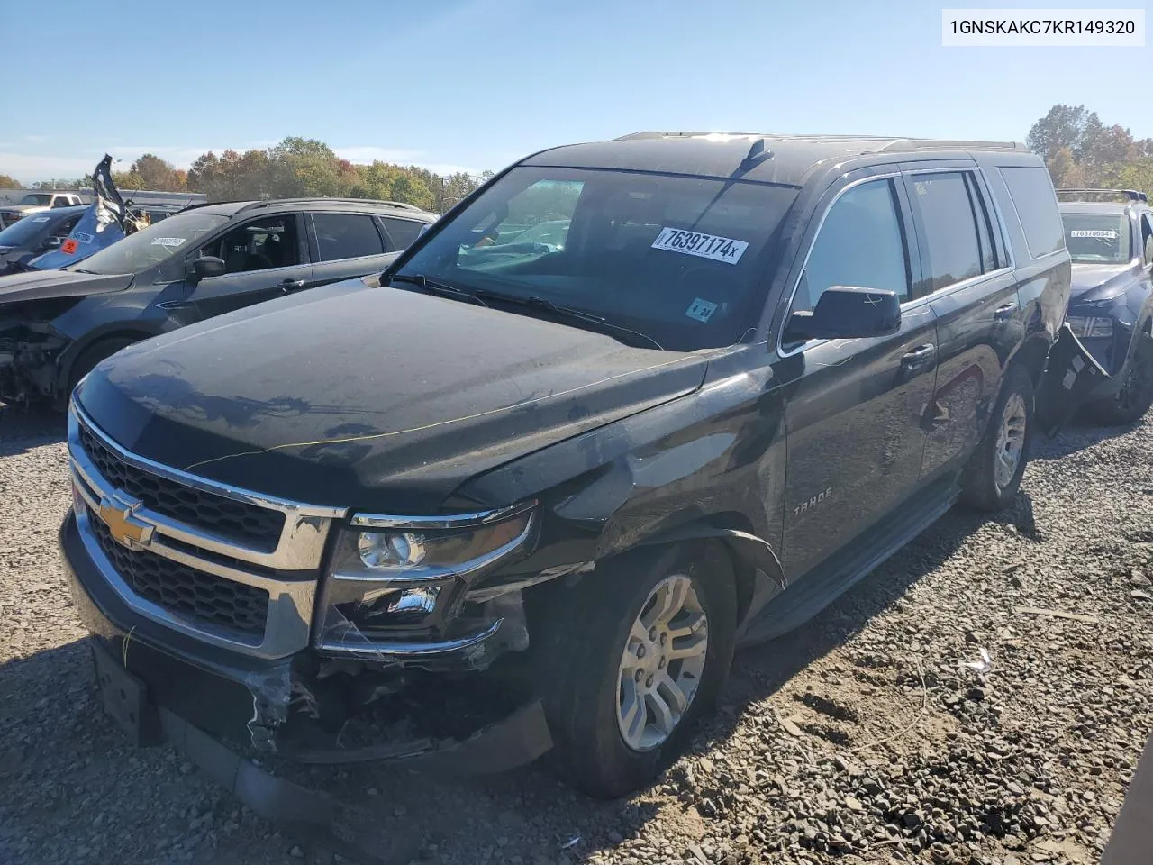 2019 Chevrolet Tahoe K1500 Ls VIN: 1GNSKAKC7KR149320 Lot: 76397174