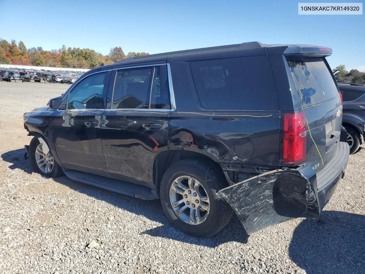 2019 Chevrolet Tahoe K1500 Ls VIN: 1GNSKAKC7KR149320 Lot: 76397174